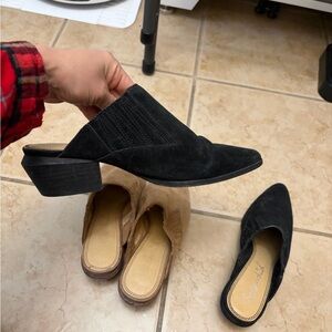 Two Suede Women's Mules